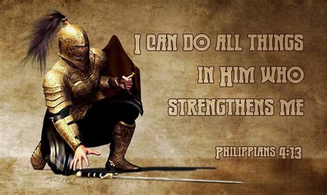 Philippians 4 13 Warrior Quotes Armor Of God Spiritual Warfare