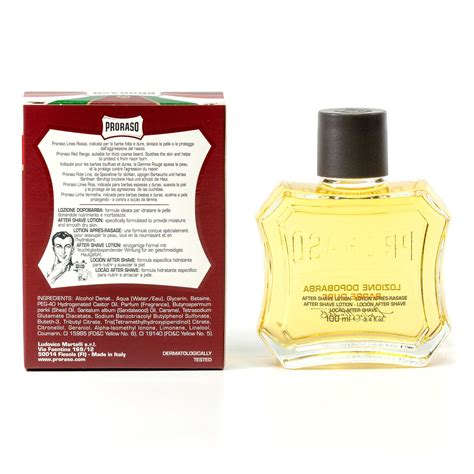 Proraso Red After Shave Lotion With Sandalwood And Shea Butter — Fendrihan