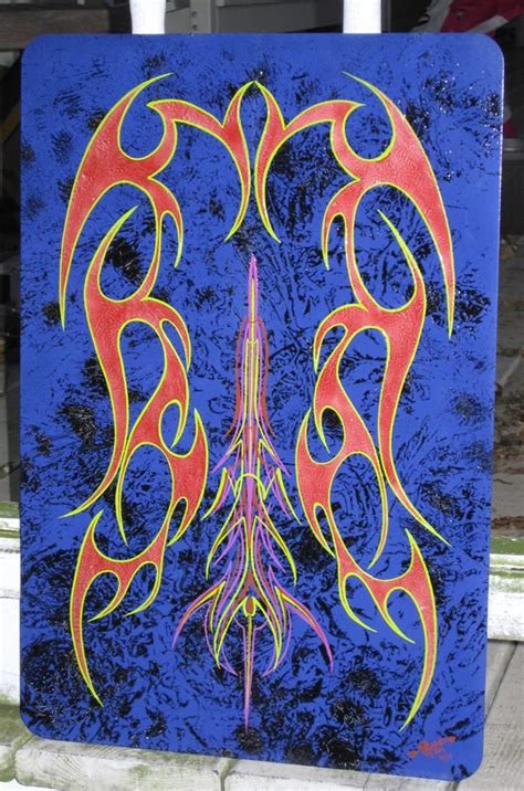 Tribal Design With Pinstriping Artwork Tribal Design Neon Signs
