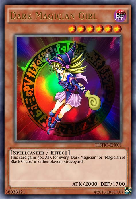 Dark Magician Girl Ultra Rare By Krysfun On Deviantart