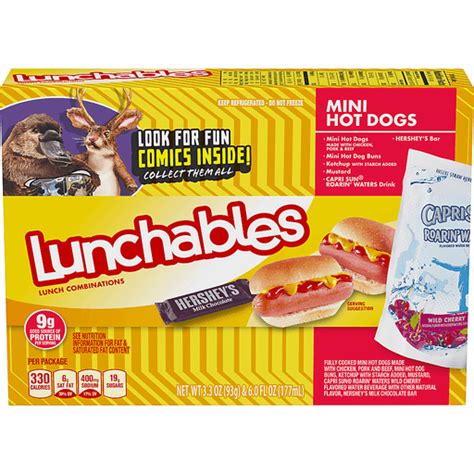 Lunchables Mini Hot Dogs 93 Oz Lunchables And Lunch Packs Edwards