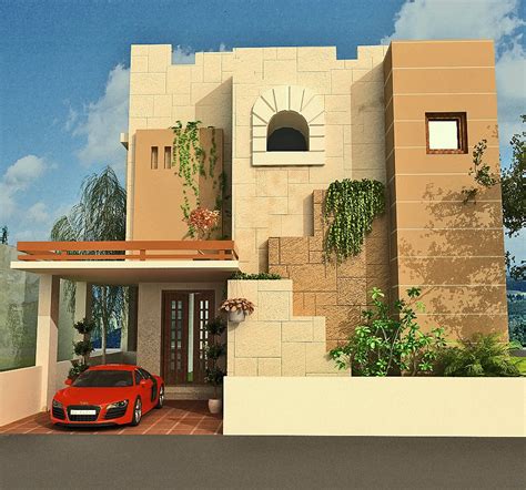 Create your 3d home plan with ease with our kazaplan interior design software to draw, decorate and furnish your home. Front Elevation Modern House - Home Decorating Ideas
