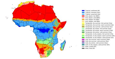 The Climate Map Of Africa R MapPorn