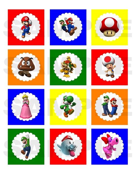 Free Printable Super Mario Party Decorations Printable Word Searches