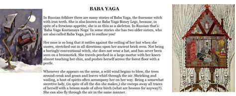 In Slavic Folklore Baba Yaga Is A Symbol For The Ancient Grandmother