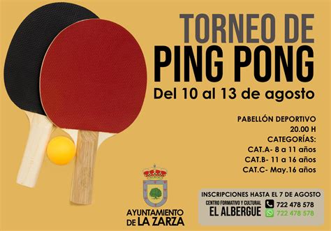 torneo de ping pong la zarza