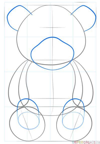 How To Draw A Teddy Bear Step By Step Drawing Tutorials Teddy Bear