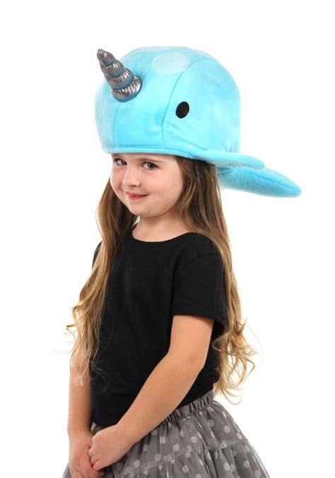 Blue Narwhal Costume Hat