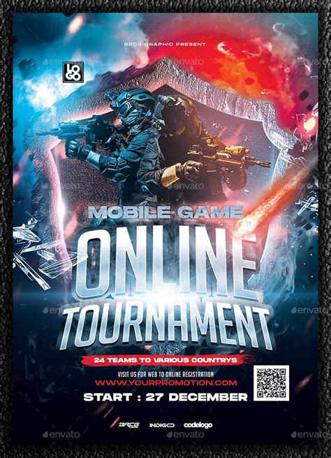 Mobile Game Tournament Flyer Preview Graphicriver Creative Flyer