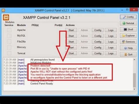 How Fix Xampp Apache Problem How To Solve Apache Problem Youtube