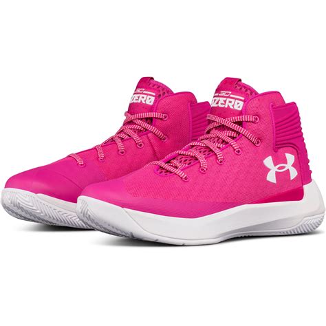 Under Armour Mens Ua Curry 3zer0 Basketball Shoes In Pink For Men Lyst
