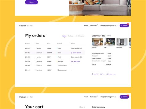 My Orders Account Layout By Anton Chernogorov On Dribbble