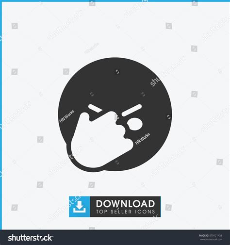 Facepalm Emoticon Icon Illustration Isolated Vector Stock Vector