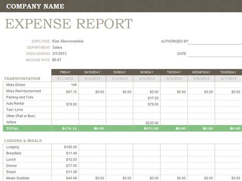 Expense Report Spreadsheet Template Excel 4 TEMPLATES EXAMPLE