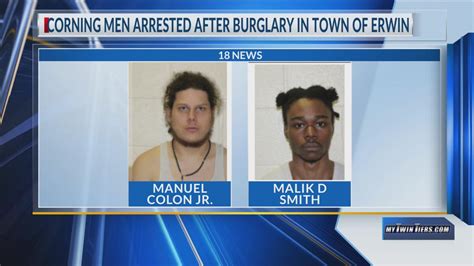 2 Corning Men Arrested After Erwin Burglary
