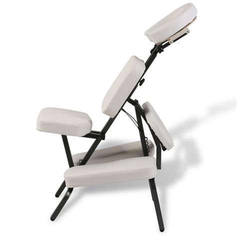 Portable Folding Faux Leather Massage Chair White Buy Massage Chairs