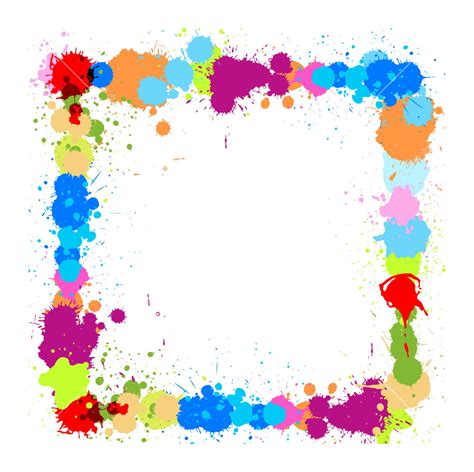 Colored Drops Frame Royalty Free Stock Image Storyblocks