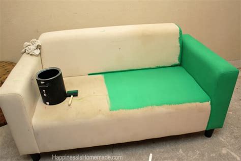 How To Easily Make Over A Sofa With Paint Happiness Is Homemade
