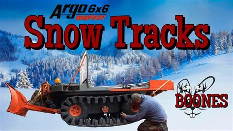 Putting Snow Tracks On A Argo 6x6 Youtube
