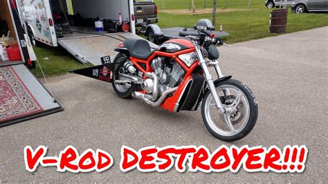 Harley Davidson V Rod Destroyer Its Motorcycle Drag Racing Day