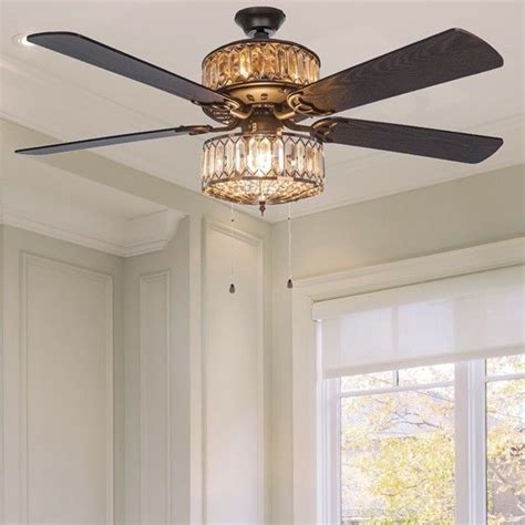 52 Silver Dual Layered Geometric Diamond Shaped Ceiling Fan By River