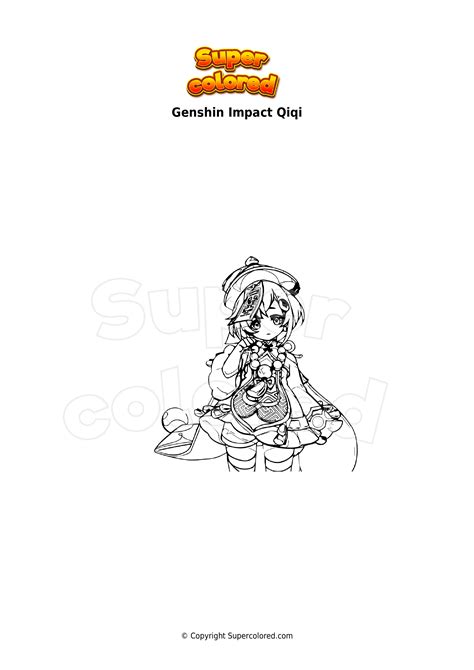 Coloriage Genshin Impact Qiqi