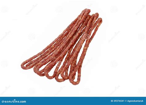Kabanos A Polish Long Thin Dry Sausage Stock Image Image Of Butcher Menu 39376541