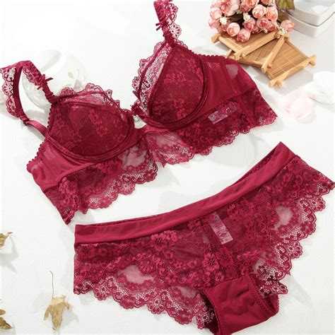 New Lace Lingerie Bra Set Women Sexy Bra Set Push Up Bras Underwear