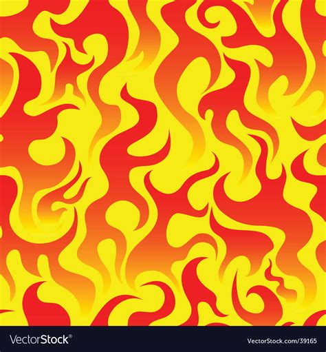 Fire Seamless Royalty Free Vector Image Vectorstock