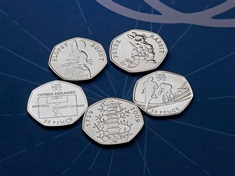 Rarest 50p Designs Revealed As Royal Mint Celebrates Coins 50th