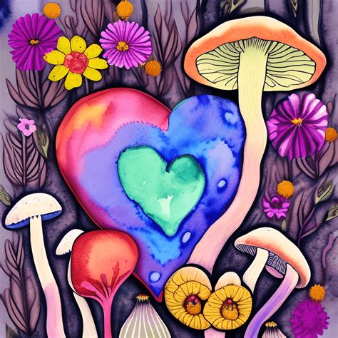 Psychedelic Heart · Creative Fabrica