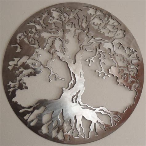 Tree Of Life 40 INCHES In Diameter Metal Art Wall Decor Etsy Art De