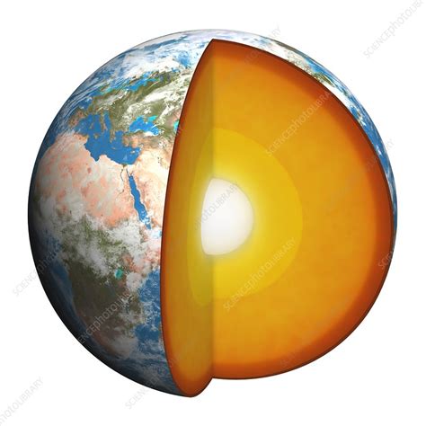 Diagram Showing Interior Of The Earth Stock Image C0085236