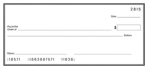 Large Blank Cheque Template