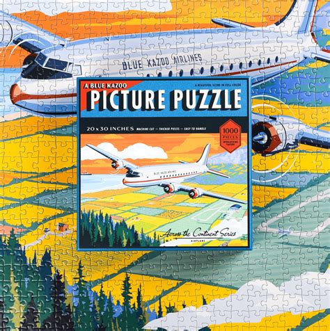 1000 Piece Airplane Vintage Travel Jigsaw Puzzle