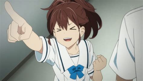 Anime Character Pointing Gun At Screen Bomdia Wallpaper
