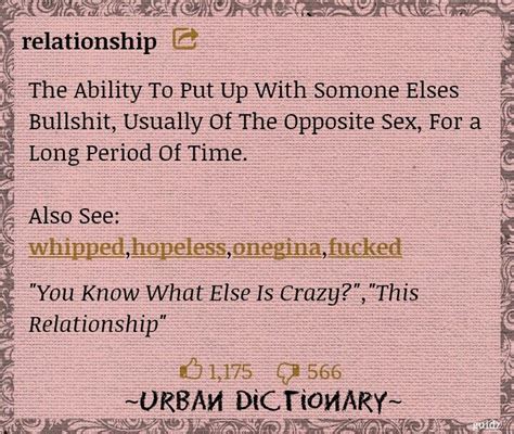 Urban Dictionary Urban Dictionary Opposites Relationship Relationships