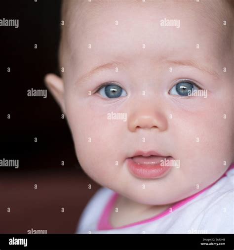 Close Up Face Baby Girl Hi Res Stock Photography And Images Alamy