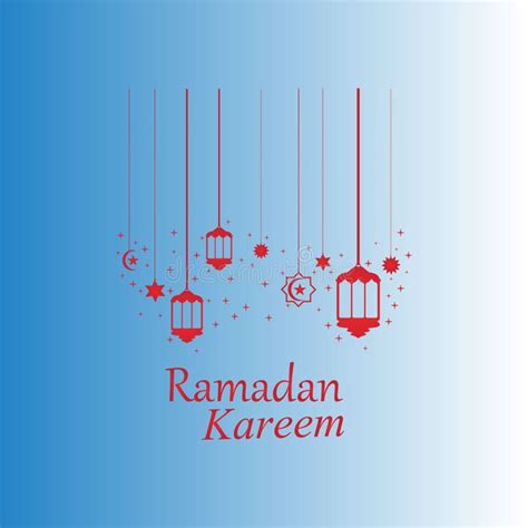Hanging Islamic Lantern Decorative Ramadan Kareem Background Stock
