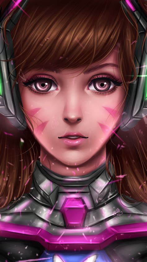 1080x1920 Dva Overwatch Digital Fanart Iphone 76s6 Plus Pixel Xl