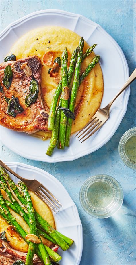 This Pork Chop And Asparagus Dish Has The Look And Taste Of A Fancy