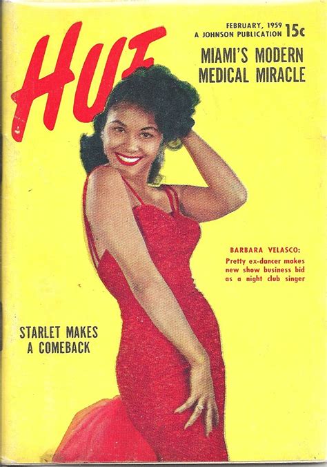 Feb 1959 Hue Magazine Vol 6 4 Barbara Velasco Black History Books Vintage Magazines Jet