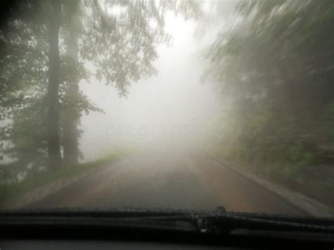 Foggy Mountain Road Stock Photo Image Of Zagreb Road 121997626