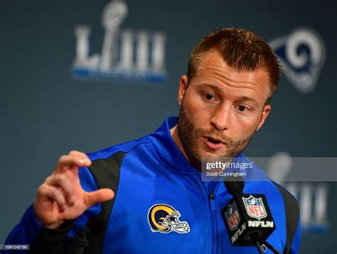 head coach sean mcvay of the los angeles rams speaks during rams news photo getty images