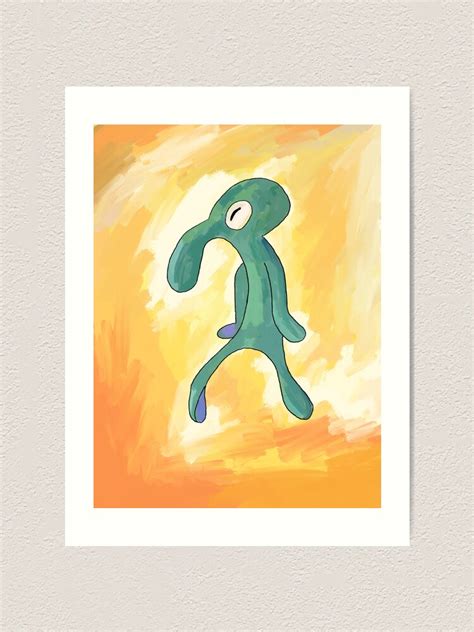Bold And Brash Squidward Painting Spongebob Art Print By Thebcarts