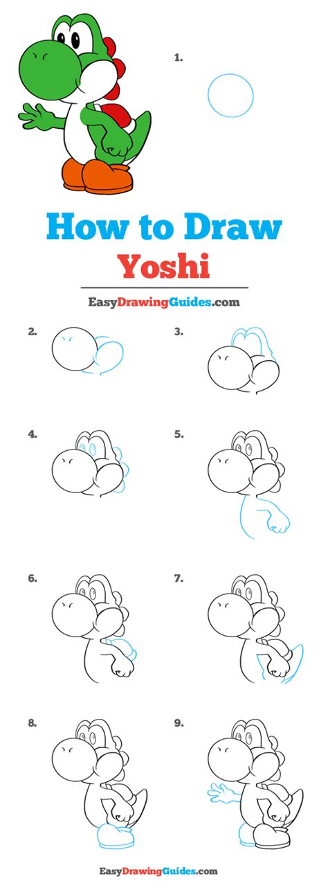 How To Draw Yoshi Step By Step Daniel Hisered