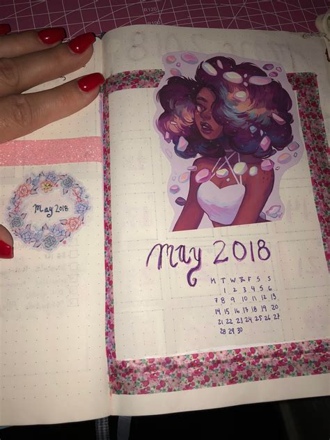 Stoked About May Cover Sticker By Geneva B Aka Gdbee Bulletjournal