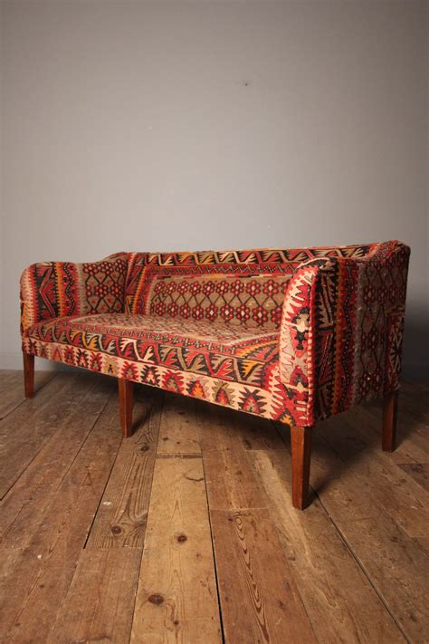 Kilim is a pattern expressing themes such as happiness, heroism, protection, immortality and good each kilim is diligently woven by hand using wool that has been dyed using natural pigment; Stunning 19th C. Kilim Sofa | 619592 | Sellingantiques.co.uk