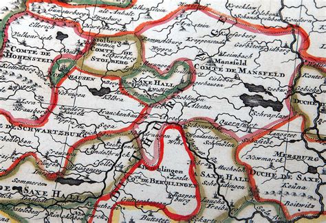 Es ist ein teilsouveräne gliedstaat innerhalb eines. Hist. Karte: Sachsen - Thüringen - Anhalt 1696 (Plano) Jaillot