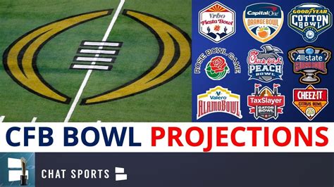 College Football Bowl Projections UPDATED CFP Semifinals Match Ups New Year S Six Bowl